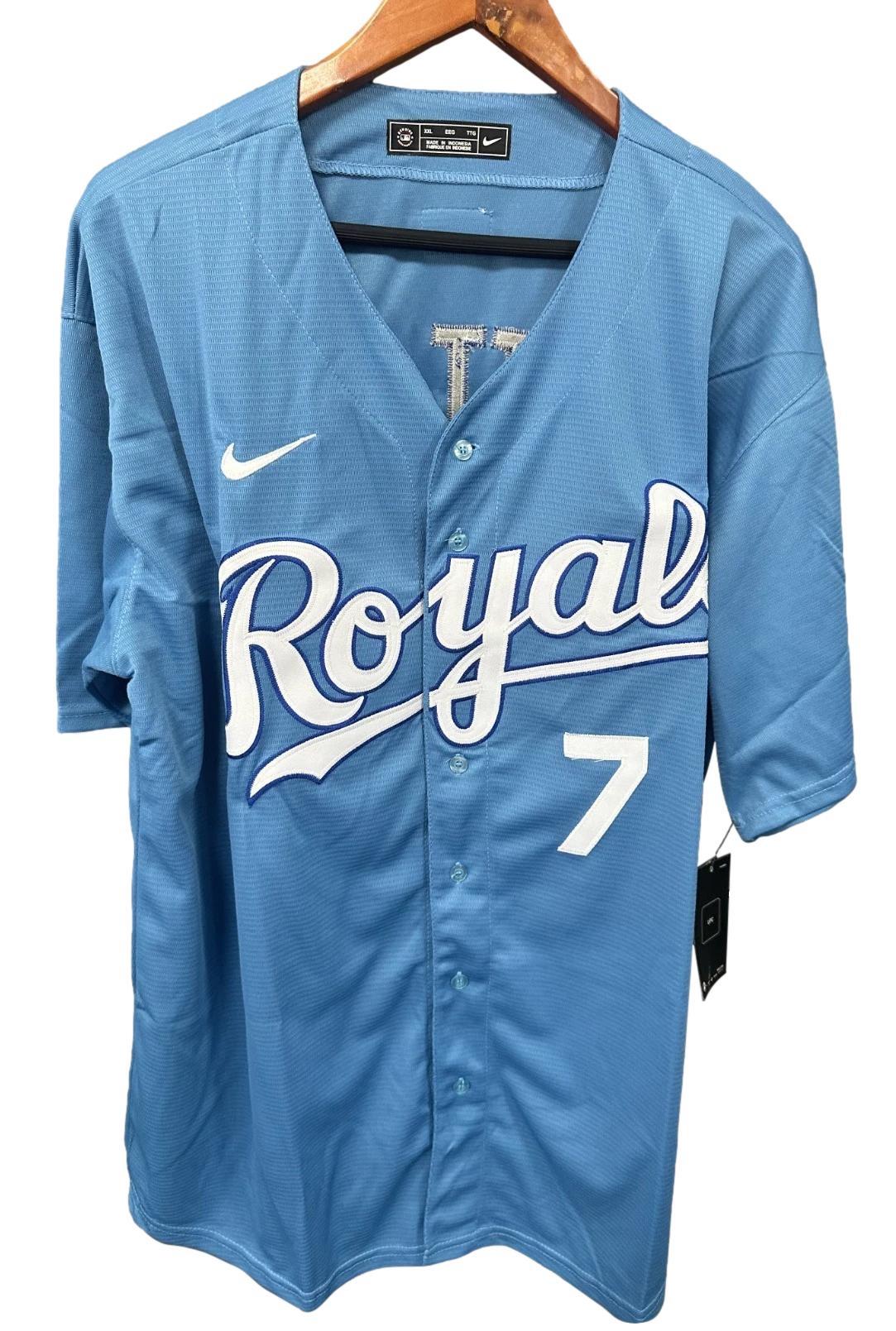 Bobby Witt Jr Signed Royals Nike Jersey Inscribed "Army Strong" (Beckett) at PristineAuction.com Bobby Witt Jr Signed Royals Nike Jersey Inscribed "Army Strong" (Beckett) at PristineAuction.com