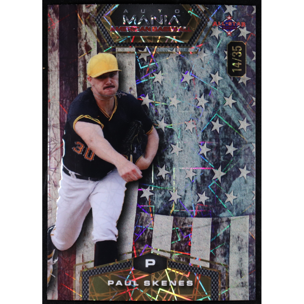 Paul Skenes 2024 Wild Card Automania American All-Star Hex Old Glory Lasers #AMAHPS2 #14/35 RC at PristineAuction.com