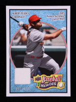 Albert Pujols 2008 Upper Deck Heroes Jersey Light Blue #156 #57/200 at PristineAuction.com