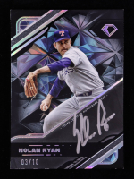 Nolan Ryan 2025 Topps Diamond Icons Black PolychromatINK Autographs Black Silver Ink #BPANR #03/10 at PristineAuction.com