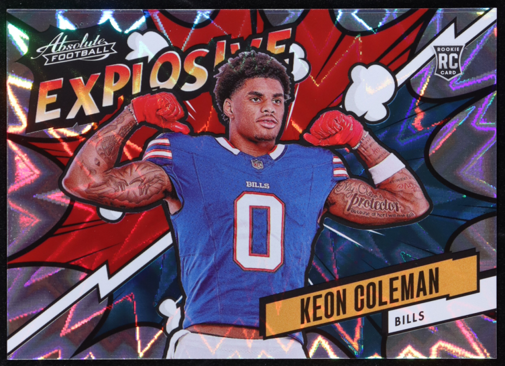 Keon Coleman 2024 Absolute Explosive #17 RC
