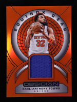 Karl-Anthony Towns 2024-25 Panini Obsidian Equinox Gear Electric Etch Orange Flood #7 #3/99 at PristineAuction.com