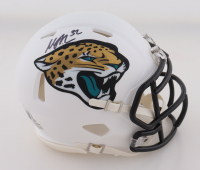 Maurice Jones-Drew Signed Jaguars Matte White Speed Mini Helmet (Beckett) at PristineAuction.com