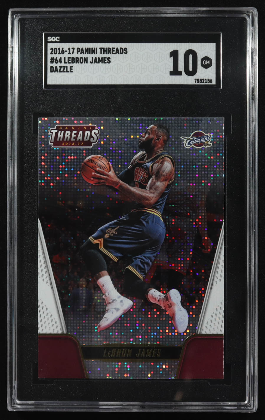 Lebron James 2016-17 Panini Threads Dazzle #64 (SGC 10) at PristineAuction.com Lebron James 2016-17 Panini Threads Dazzle #64 (SGC 10) at PristineAuction.com