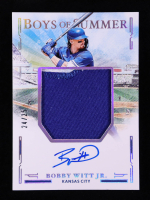 Bobby Witt Jr. 2025 Panini Boys of Summer Jumbo Material Signatures Silver #BWJ #24/25 at PristineAuction.com