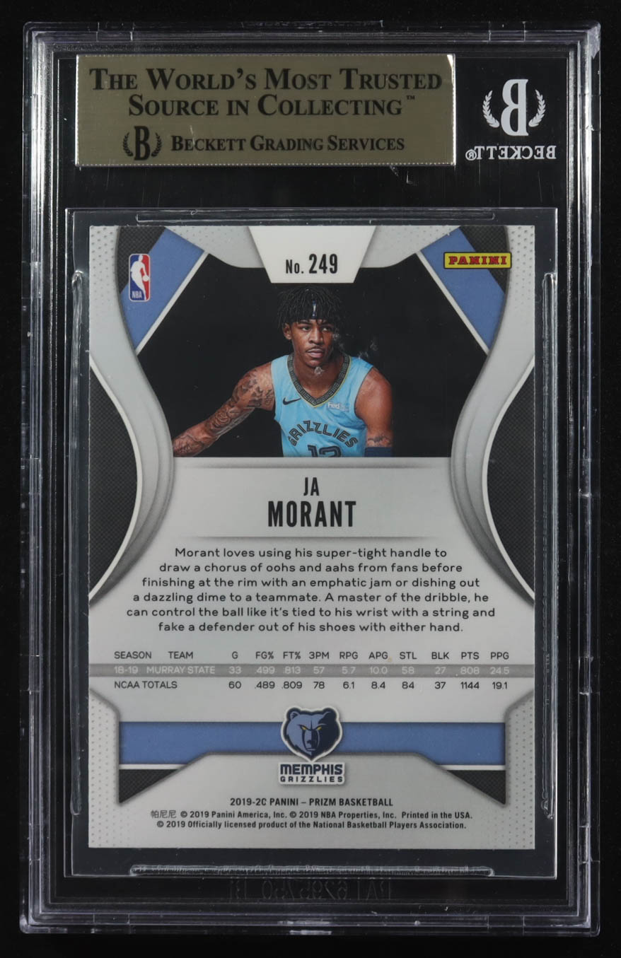 Ja Morant 2019-20 Panini Prizm #249 RC (BGS 9.5) at PristineAuction.com Ja Morant 2019-20 Panini Prizm #249 RC (BGS 9.5) at PristineAuction.com