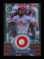 Bryce Harper 2024 Topps Tribute Stamp of Approval Relics Green #SOABH #27/99 at PristineAuction.com