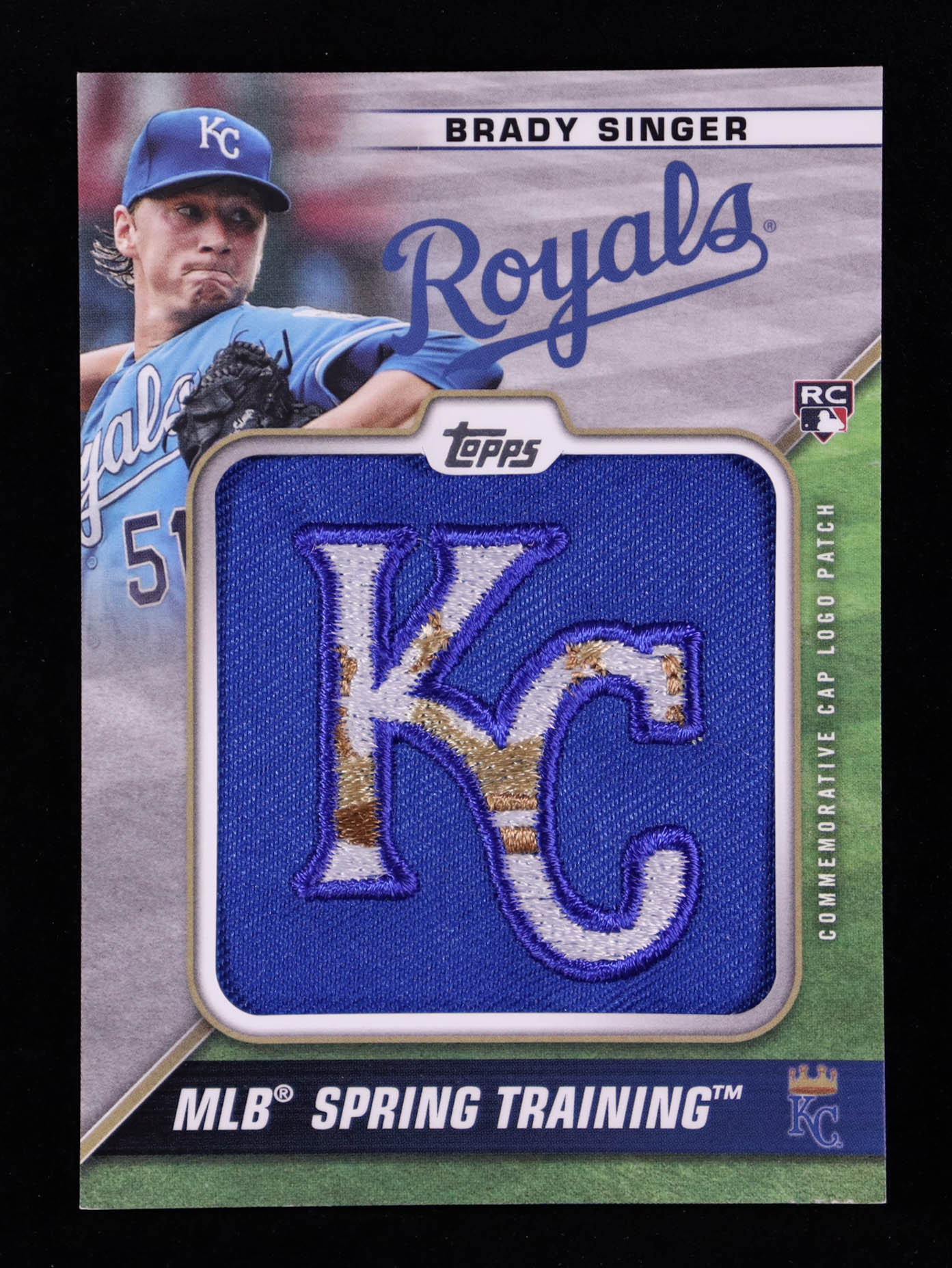 Brady Singer 2021 Topps Spring Training Cap Logos #STCLBSI RC at PristineAuction.com Brady Singer 2021 Topps Spring Training Cap Logos #STCLBSI RC at PristineAuction.com