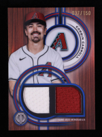 Corbin Carroll 2025 Topps Tribute Dual Relics Blue #DRCC #37/150 at PristineAuction.com