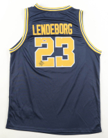 Yaxel Lendeborg Signed Wolverines Jordan Authentic Jersey (PSA) at PristineAuction.com