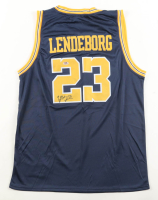 Yaxel Lendeborg Signed Wolverines Jordan Authentic Jersey (PSA) at PristineAuction.com