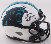 Brian Burns Signed Panthers Lunar Eclipse Alternate Speed Mini Helmet (JSA) at PristineAuction.com