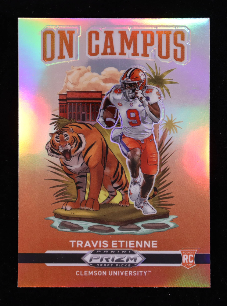 Travis Etienne Jr. 2021 Panini Prizm Draft Picks On Campus #9 RC