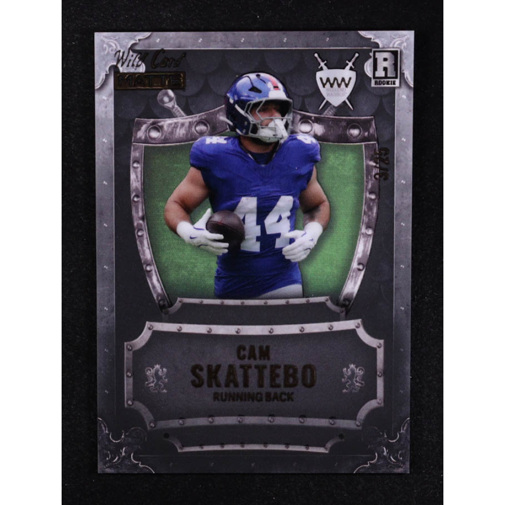 Cam Skattebo 2025 Wild Card Matte Weekend Warrior #WWNCS #3/25 RC at PristineAuction.com