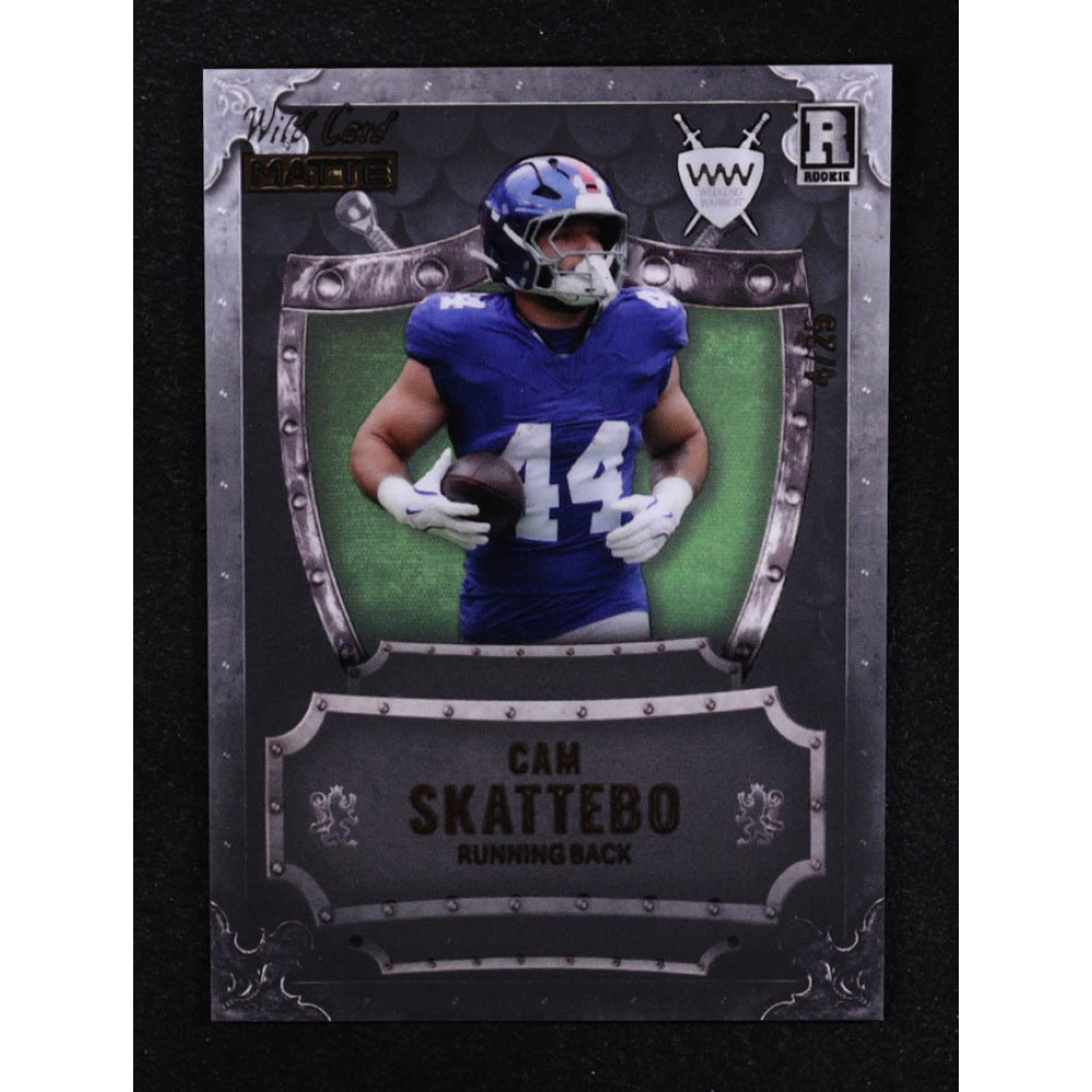 Cam Skattebo 2025 Wild Card Matte Weekend Warrior #WWNCS #4/25 RC at PristineAuction.com
