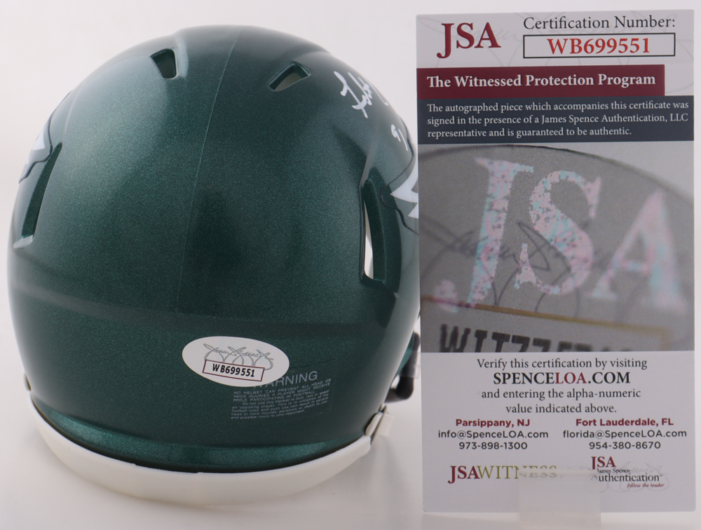 Fletcher Cox Signed Eagles Speed Mini Helmet (JSA) at PristineAuction.com Fletcher Cox Signed Eagles Speed Mini Helmet (JSA) at PristineAuction.com