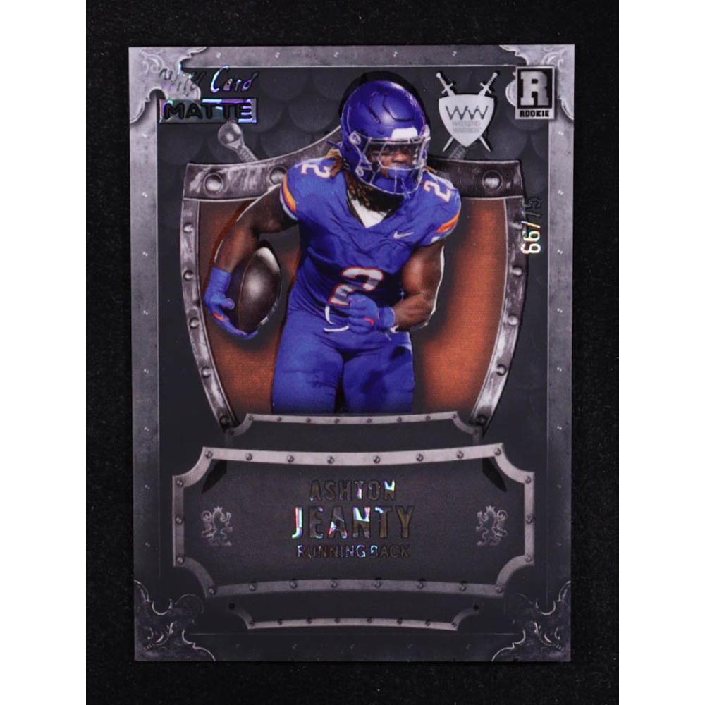 Ashton Jeanty 2025 Wild Card Matte Weekend Warrior #WWAJ #66/75 RC at PristineAuction.com