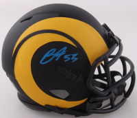 Braden Fiske Signed Rams Eclipse Alternate Speed Mini Helmet (JSA) at PristineAuction.com