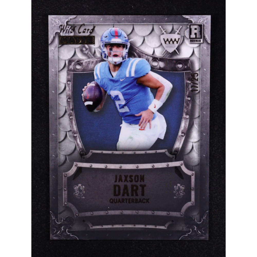 Jaxson Dart 2025 Wild Card Matte Weekend Warrior #WWJD #17/25 RC at PristineAuction.com