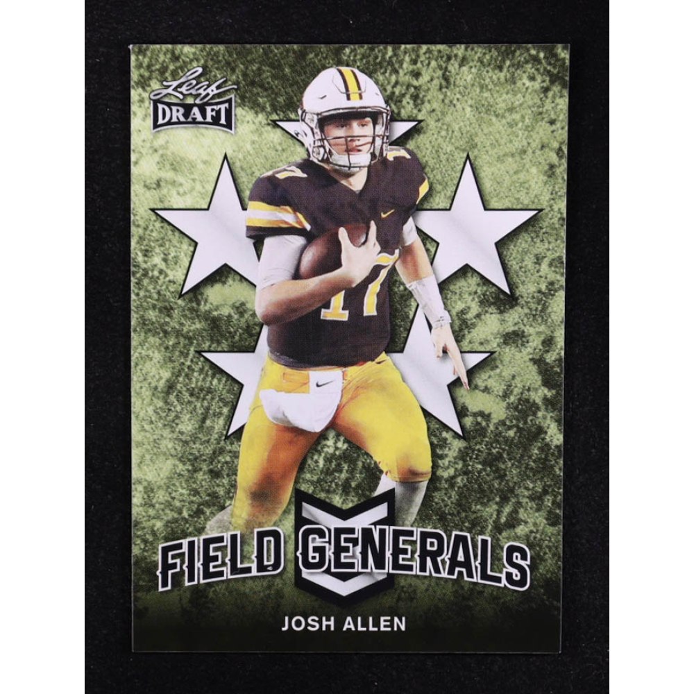 Josh Allen 2018 Leaf Draft Field Generals #FG03 RC at PristineAuction.com