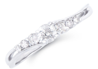 Brand New 0.38 Carats Natural Diamonds Ring White Gold H-I, I1-I2 | Estimated Retail Value: $5,558 (IGI) at PristineAuction.com