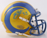 Braden Fiske Signed Rams Flash Alternate Speed Mini Helmet (JSA) at PristineAuction.com