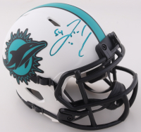 Zach Thomas Signed Dolphins Lunar Eclipse Alternate Speed Mini Helmet (JSA) at PristineAuction.com