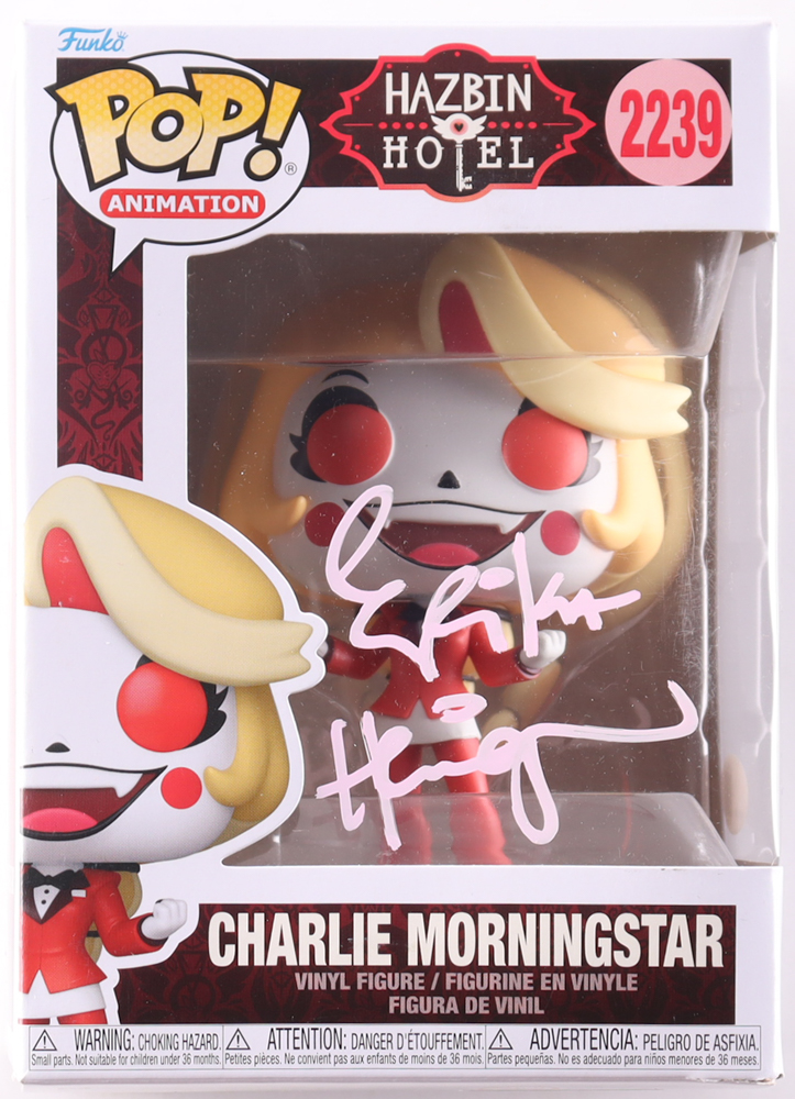 Erika Henningsen Signed "Hazbin Hotel" #2239 Charlie Morningstar Funko Pop! Vinyl Figure (JSA) at PristineAuction.com Erika Henningsen Signed "Hazbin Hotel" #2239 Charlie Morningstar Funko Pop! Vinyl Figure (JSA) at PristineAuction.com
