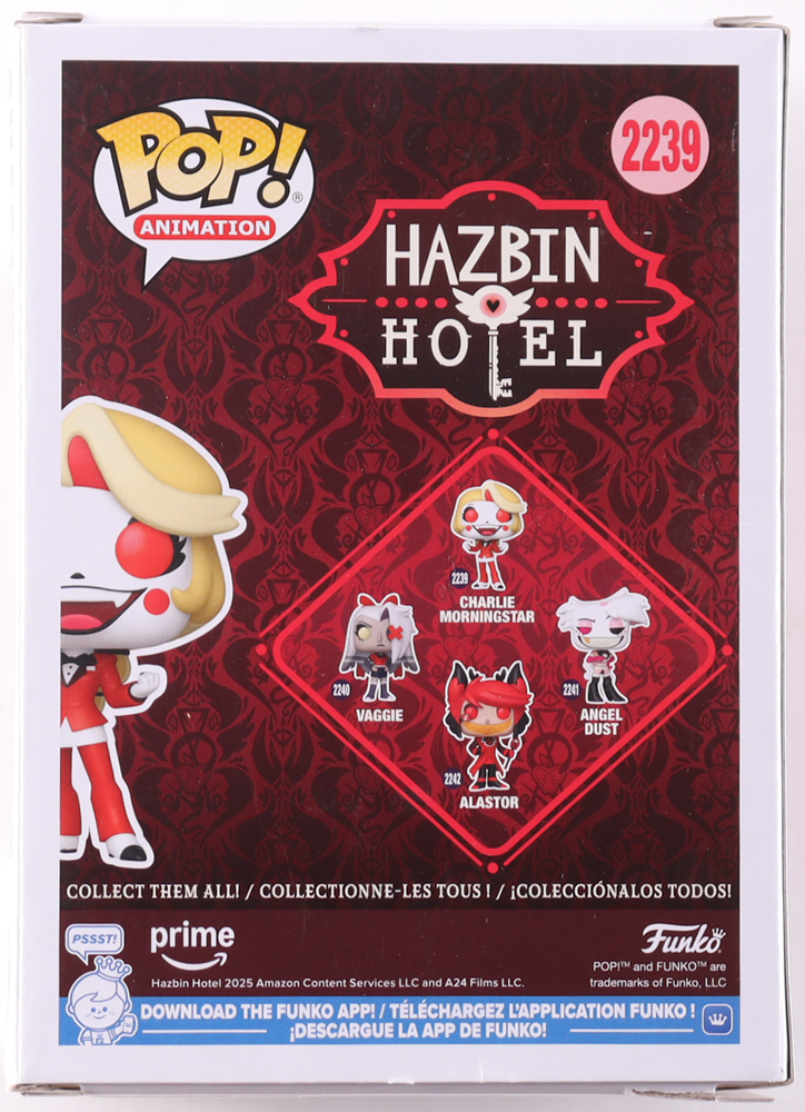 Erika Henningsen Signed "Hazbin Hotel" #2239 Charlie Morningstar Funko Pop! Vinyl Figure (JSA) at PristineAuction.com Erika Henningsen Signed "Hazbin Hotel" #2239 Charlie Morningstar Funko Pop! Vinyl Figure (JSA) at PristineAuction.com
