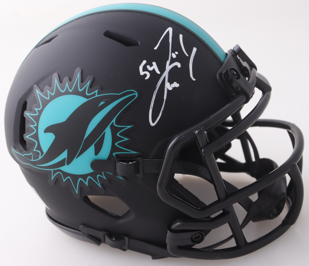 Zach Thomas Signed Dolphins Eclipse Alternate Speed Mini Helmet (JSA) at PristineAuction.com Zach Thomas Signed Dolphins Eclipse Alternate Speed Mini Helmet (JSA) at PristineAuction.com