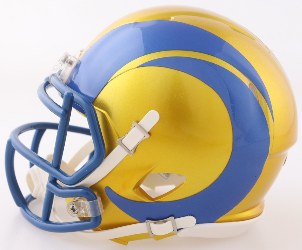 Braden Fiske Signed Rams Flash Alternate Speed Mini Helmet (JSA) at PristineAuction.com Braden Fiske Signed Rams Flash Alternate Speed Mini Helmet (JSA) at PristineAuction.com