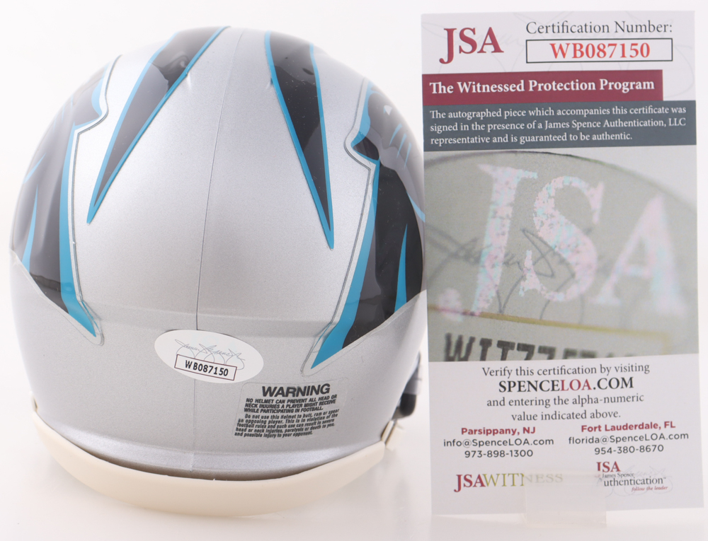 Brian Burns Signed Panthers Speed Mini Helmet (JSA) at PristineAuction.com Brian Burns Signed Panthers Speed Mini Helmet (JSA) at PristineAuction.com