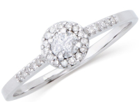 New 0.30 Carats Natural Diamonds Ring White Gold H-I, I1-I2 | Estimated Retail Value: $5,658 (IGI) at PristineAuction.com