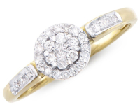 New 0.36 Carats Natural Diamonds Ring Yellow Gold H-I, I1-I2 | Estimated Retail Value: $5,780 (IGI) at PristineAuction.com