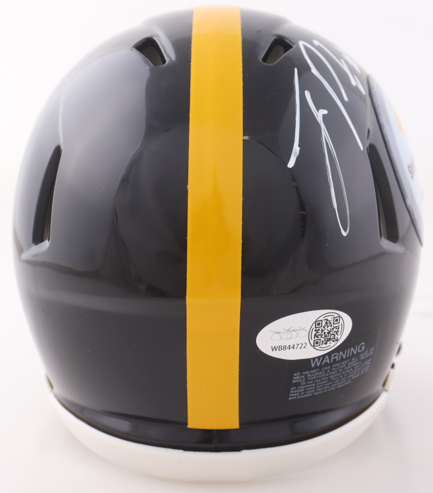 Joey Porter Jr. Signed Steelers Speed Mini Helmet (JSA) at PristineAuction.com Joey Porter Jr. Signed Steelers Speed Mini Helmet (JSA) at PristineAuction.com