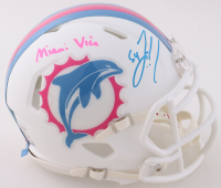 Zach Thomas Signed Dolphins Miami Vice Alternate Speed Mini Helmet Inscribed "Miami Vice" (JSA) at PristineAuction.com