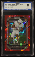 Bijan Robinson 2023 Panini Draft Picks Red Ice Prizm #115 RC (ISA 9) at PristineAuction.com