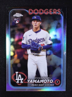 Yoshinobu Yamamoto 2024 Topps Chrome Update Refractors #USC108 RC at PristineAuction.com