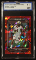 Zay Flowers 2023 Panini Draft Picks Red Ice Prizm #143 RC (ISA 10) at PristineAuction.com