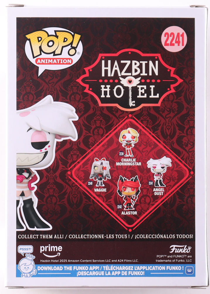 Blake Roman Signed "Hazbin Hotel" #2241 Angel Dust Funko Pop! Vinyl Figure (JSA) at PristineAuction.com Blake Roman Signed "Hazbin Hotel" #2241 Angel Dust Funko Pop! Vinyl Figure (JSA) at PristineAuction.com