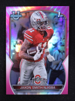 Jaxon Smith-Njigba 2022 Bowman Chrome University Pink Refractors #78 RC at PristineAuction.com