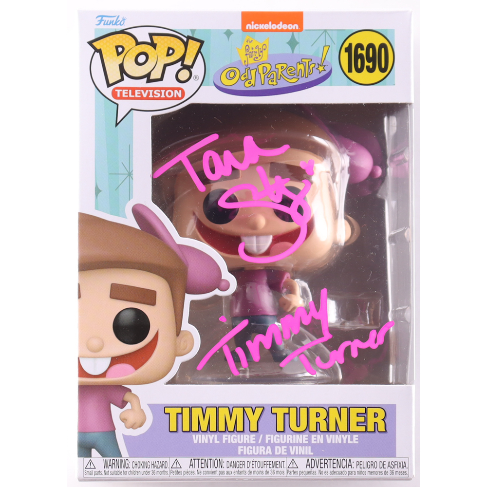 Tara Strong Signed "The Fairly Odd Parents!" #1690 Timmy Turner Funko Pop! Vinyl Figure Inscribed "Timmy Turner" (JSA) at PristineAuction.com
