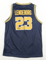 Yaxel Lendeborg Signed Wolverines Jordan Authentic Jersey (PSA) at PristineAuction.com