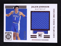 Jalen Johnson 2021-22 Panini Chronicles Draft Picks Encased Substantial Rookie Swatches Red #10 #154/199 RC at PristineAuction.com