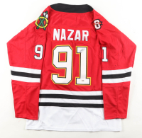 Frank Nazar Signed Blackhawks Fanatics Authentic Jersey (PSA) at PristineAuction.com