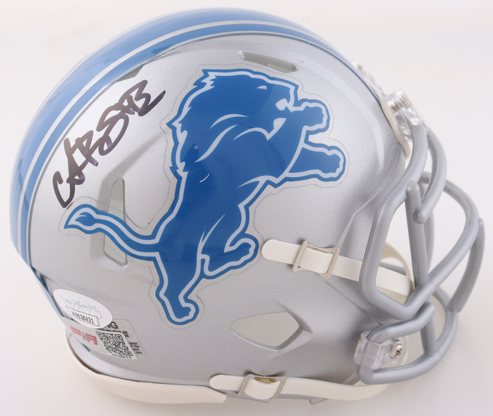 Amon-Ra St. Brown Signed Lions Speed Mini Helmet (JSA) at PristineAuction.com Amon-Ra St. Brown Signed Lions Speed Mini Helmet (JSA) at PristineAuction.com