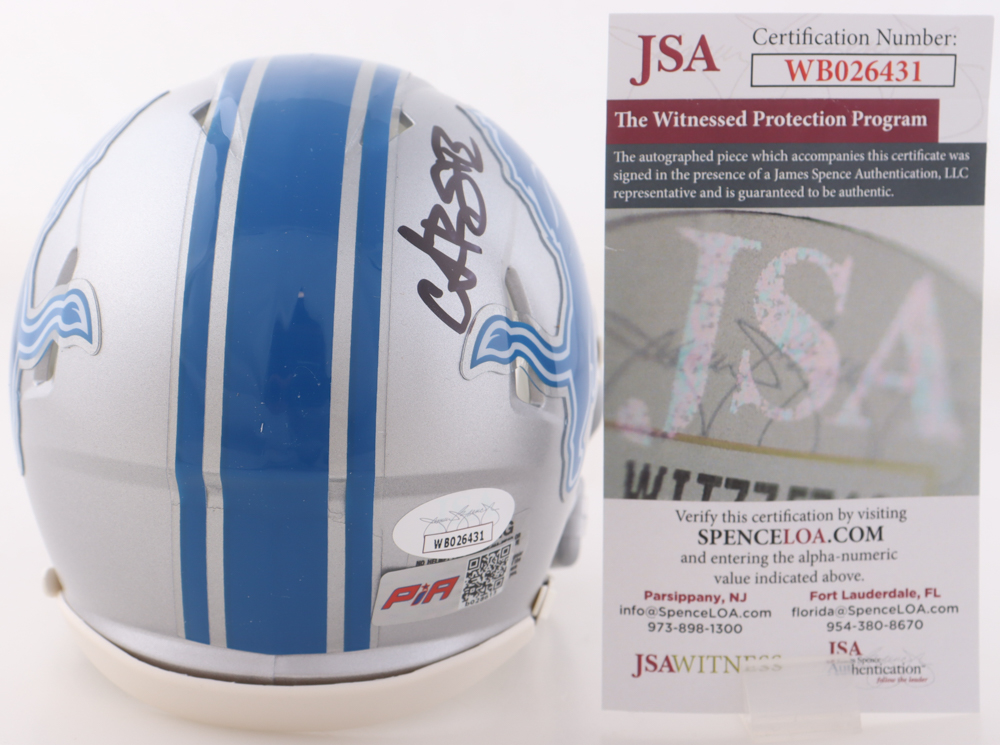 Amon-Ra St. Brown Signed Lions Speed Mini Helmet (JSA) at PristineAuction.com Amon-Ra St. Brown Signed Lions Speed Mini Helmet (JSA) at PristineAuction.com