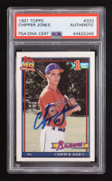 Chipper Jones Signed 1991 Topps #333 RC (PSA) at PristineAuction.com