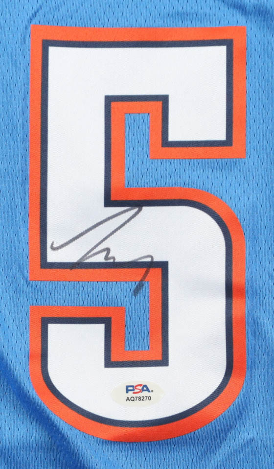 Luguentz Dort Signed Thunder Nike Authentic Jersey (PSA) at PristineAuction.com Luguentz Dort Signed Thunder Nike Authentic Jersey (PSA) at PristineAuction.com