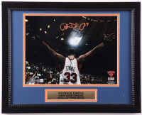 Patrick Ewing Signed Knicks Custom Framed Photo Display (Beckett) at PristineAuction.com